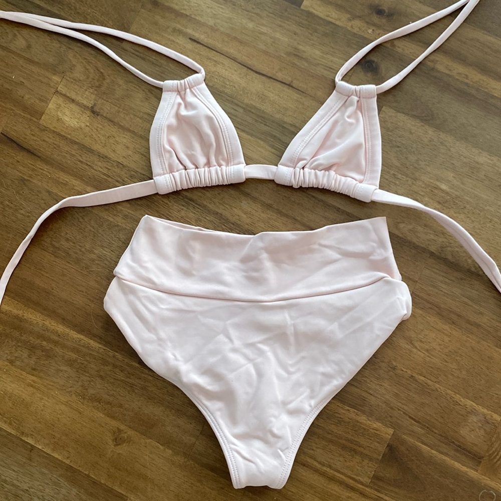 Montce pastel bikini set swim top bottoms swimsuit pastel